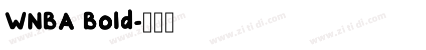 WNBA Bold字体转换